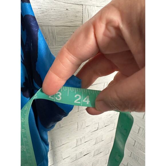 Lane Bryant women’s satin floral dress feminine tropical asymmetrical plus size - Picture 8 of 13